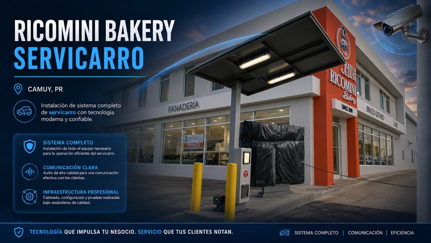 Ricomini Bakery · Sistema de Comunicación Servicarro