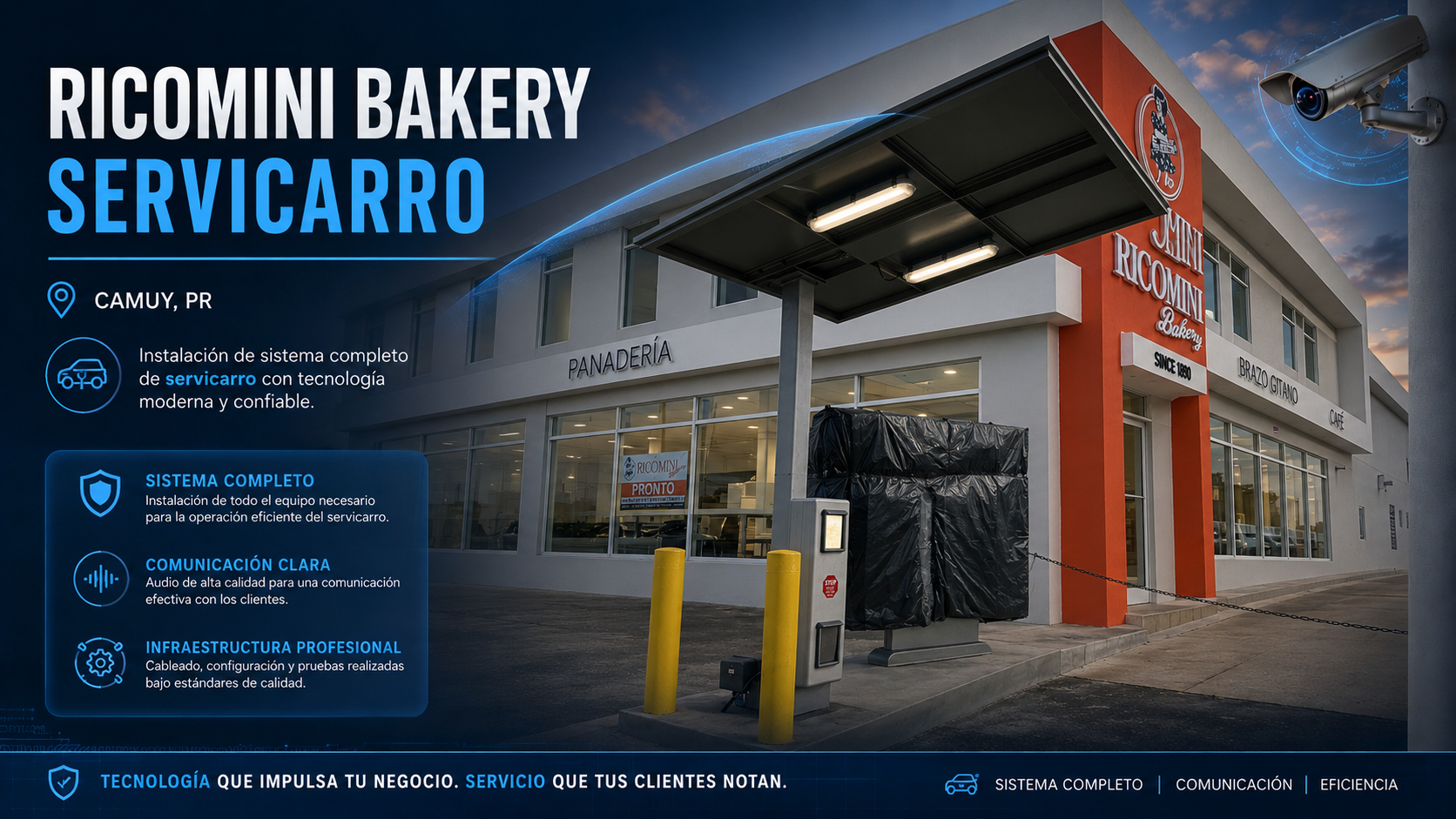 Ricomini Bakery · Sistema de Comunicación Servicarro