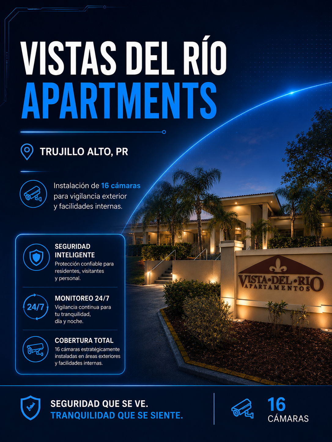 Seguridad residencial en Vistas del Río